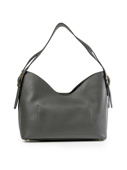 Женская сумка Dr.Koffer из натуральной кожи серая