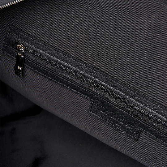 Сумка дорожная Dr.Koffer из натуральной кожи черная