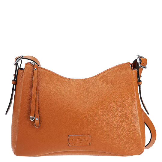 Женская сумка Dr. Koffer из натуральной кожи оранжевая