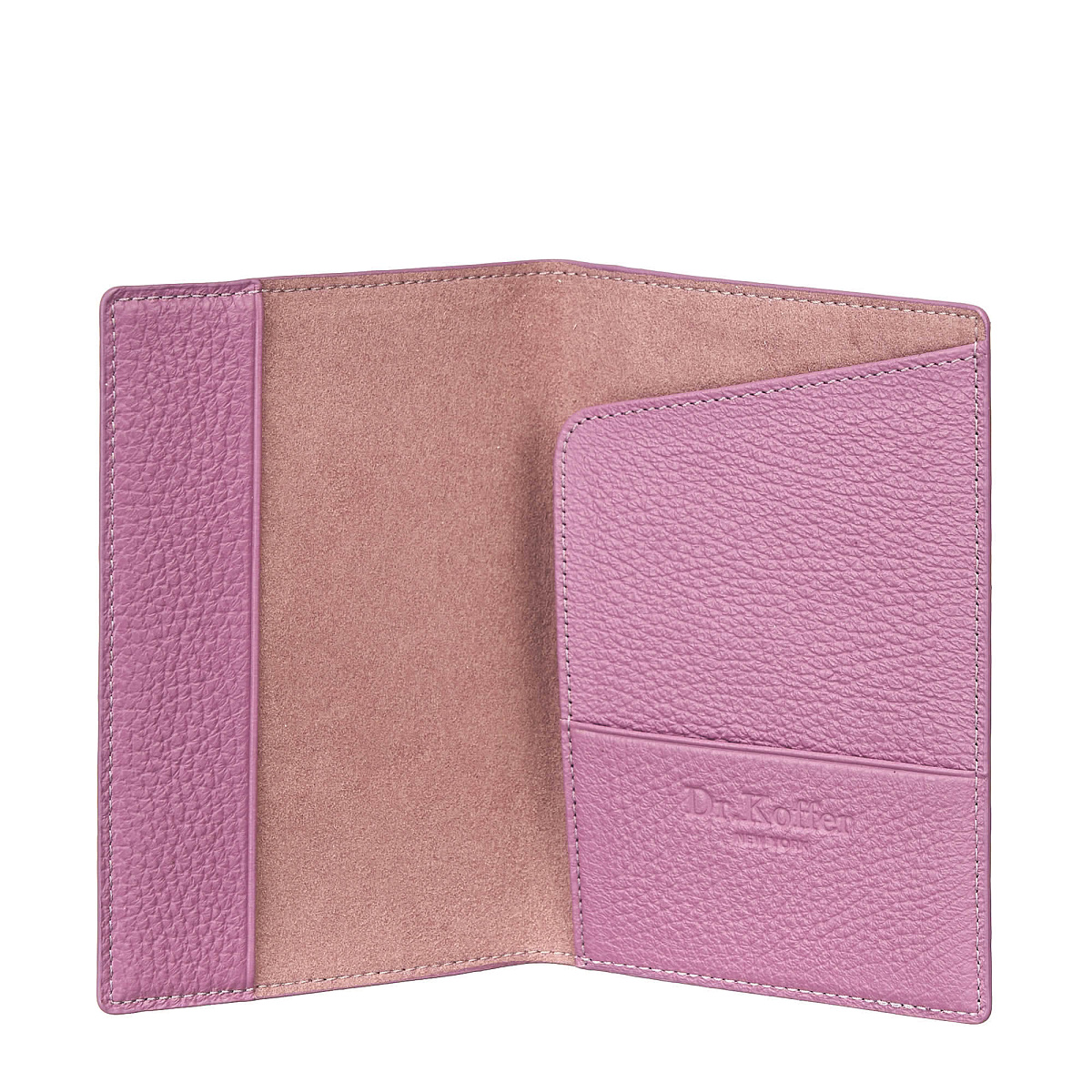 Обложка для паспорта Dr.Koffer из натуральной кожи розовая