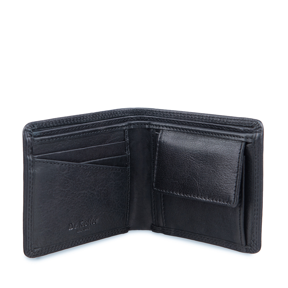 Портмоне Dr.Koffer из натуральной кожи черное
