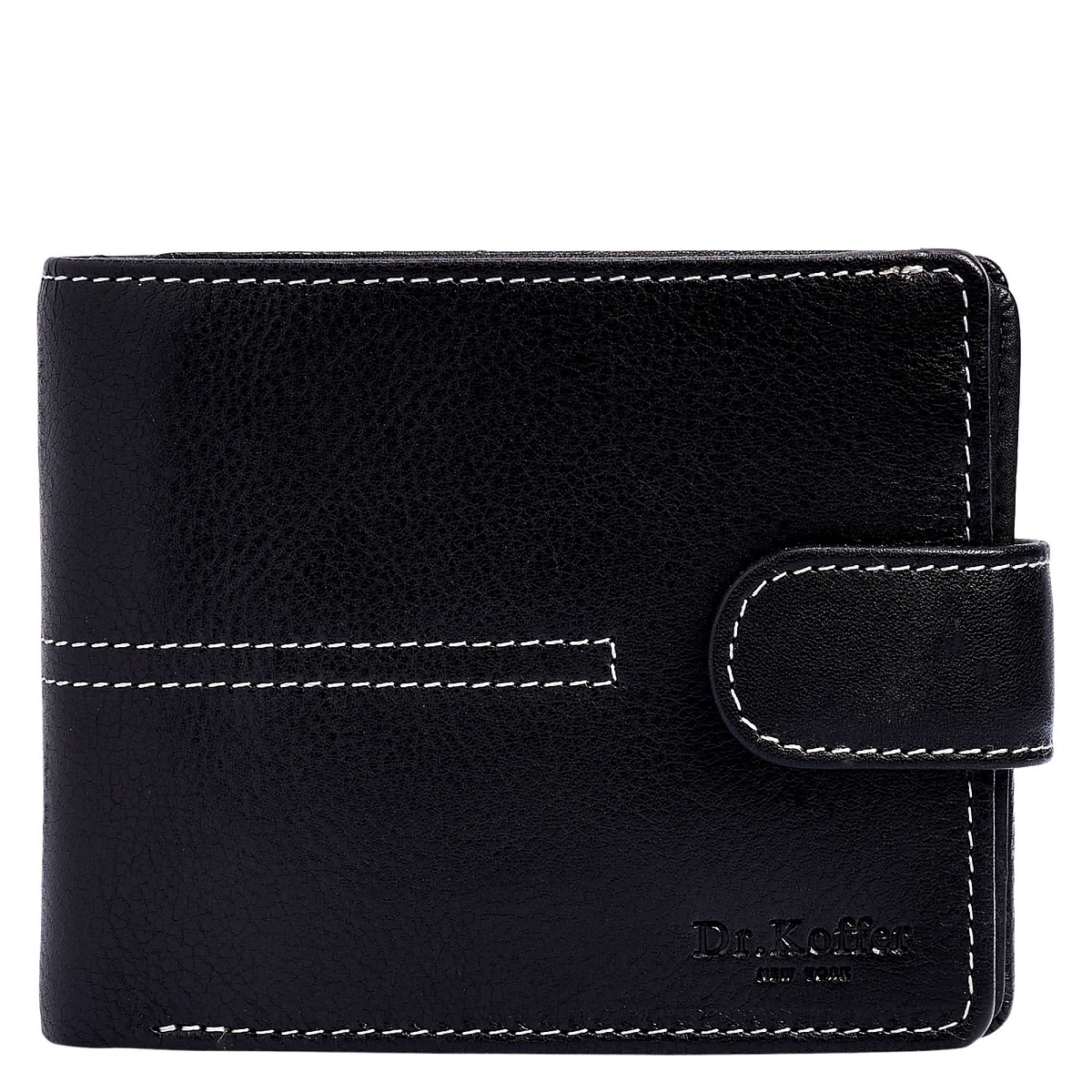 Портмоне Dr.Koffer из натуральной кожи черное