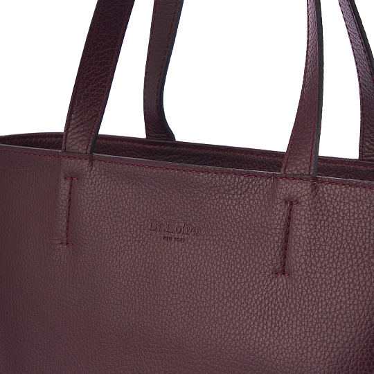 Женская сумка Dr. Koffer из натуральной кожи бордовая