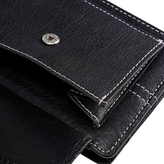 Портмоне Dr.Koffer из натуральной кожи черное