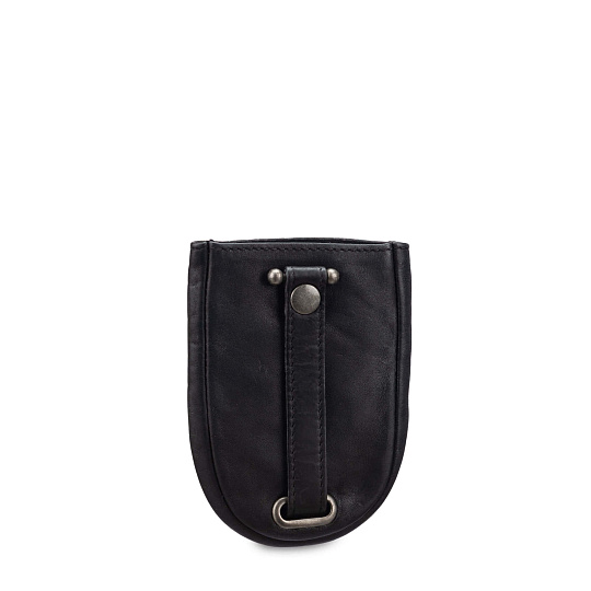 Ключница Dr.Koffer из натуральной кожи черная