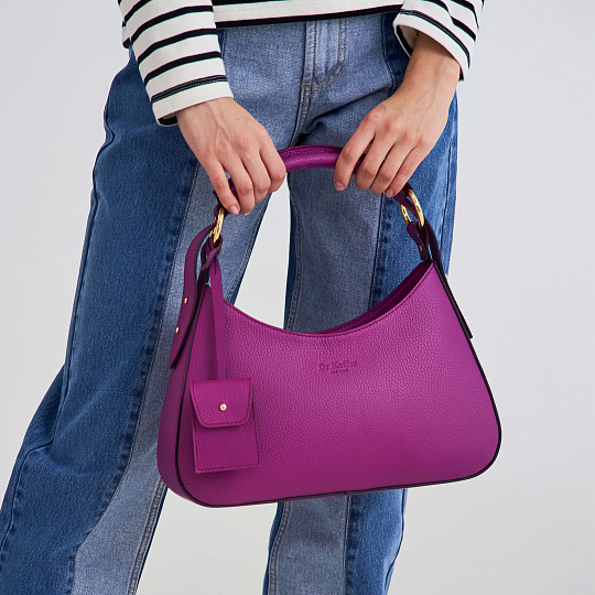 Женская сумка Dr. Koffer из натуральной кожи розовая