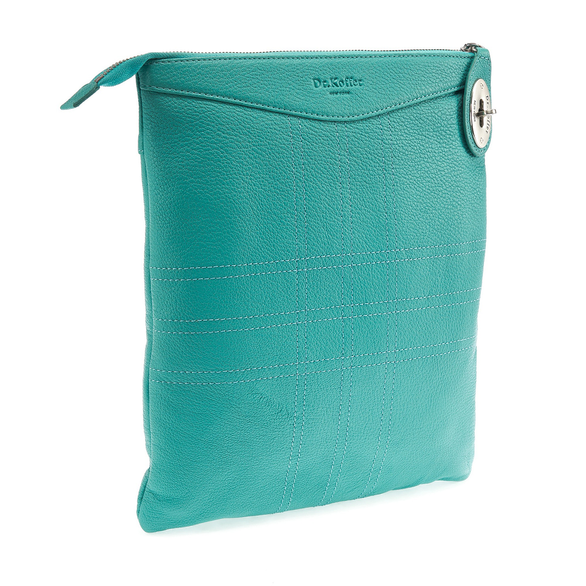 Сумка через плечо Dr.Koffer из натуральной кожи зеленая