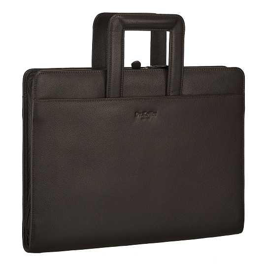 Папка для документов с ручкой Dr. Koffer из натуральной кожи