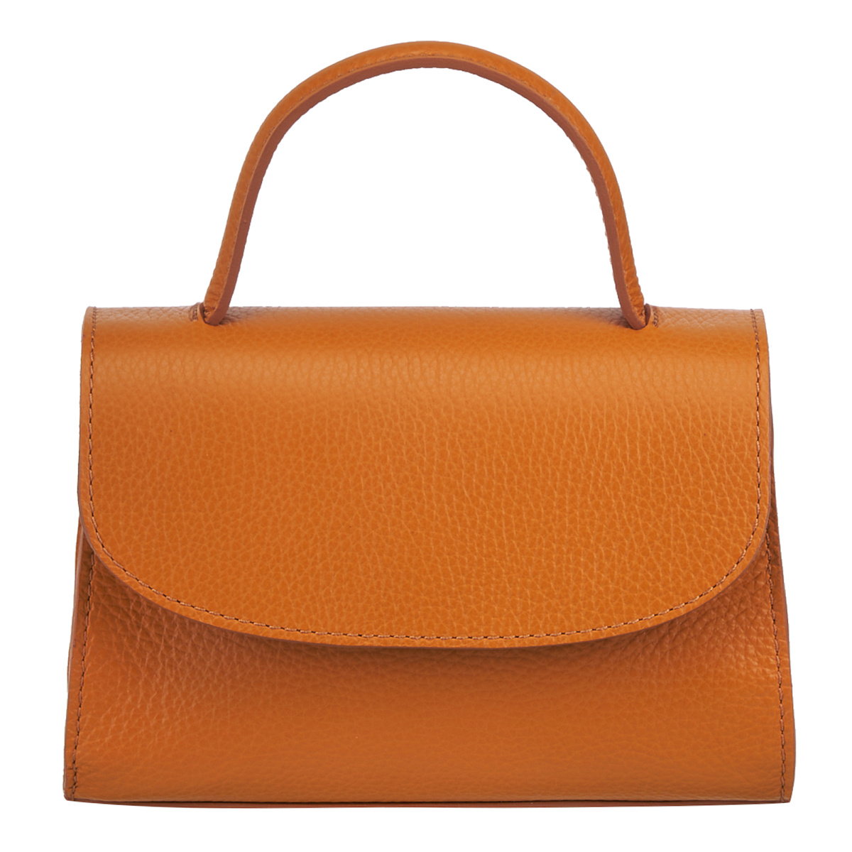 Женская сумка Dr. Koffer из натуральной кожи оранжевая