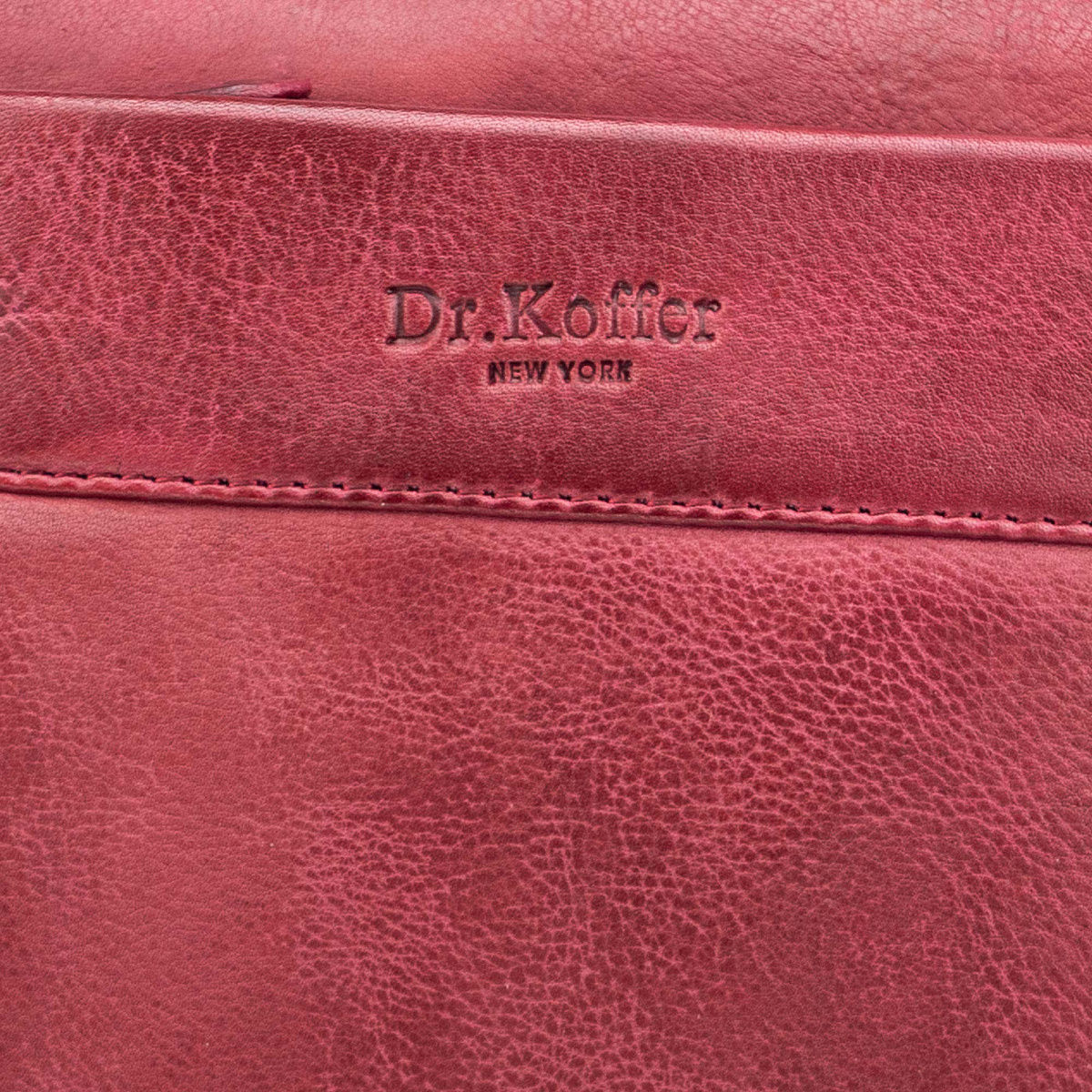 Рюкзак Dr.Koffer из натуральной кожи бордовый