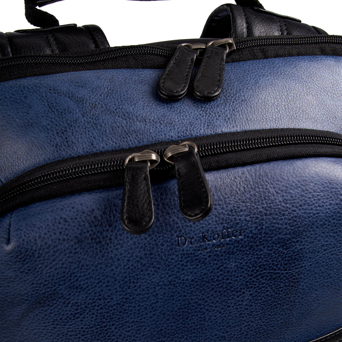 Рюкзак Dr.Koffer из натуральной кожи синий