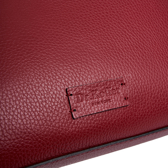 Женская сумка Dr. Koffer из натуральной кожи красная