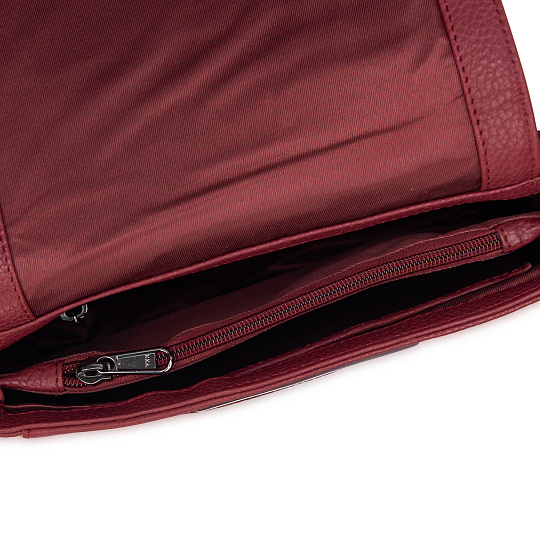 Женская сумка Dr.Koffer из натуральной кожи бордовая