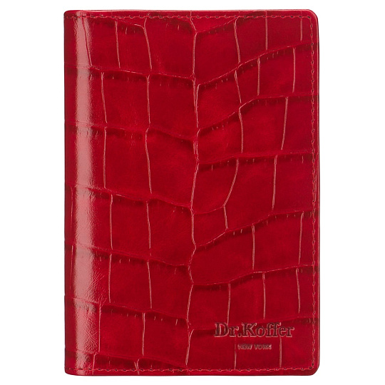 Обложка для паспорта/автодок из натуральной кожи Dr. Koffer