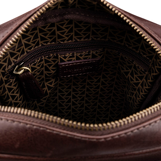 Сумка через плечо Dr.Koffer из натуральной кожи коричневая