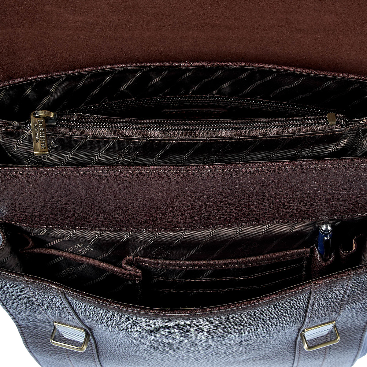 Сумка планшет Dr.Koffer из натуральной кожи коричневый