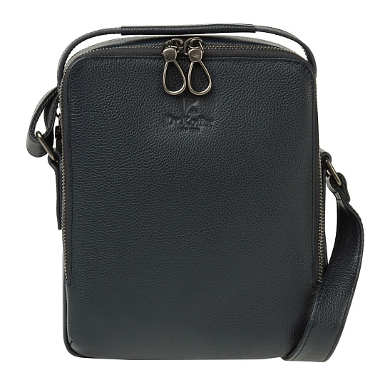 Сумка через плечо Dr.Koffer из натуральной кожи синяя