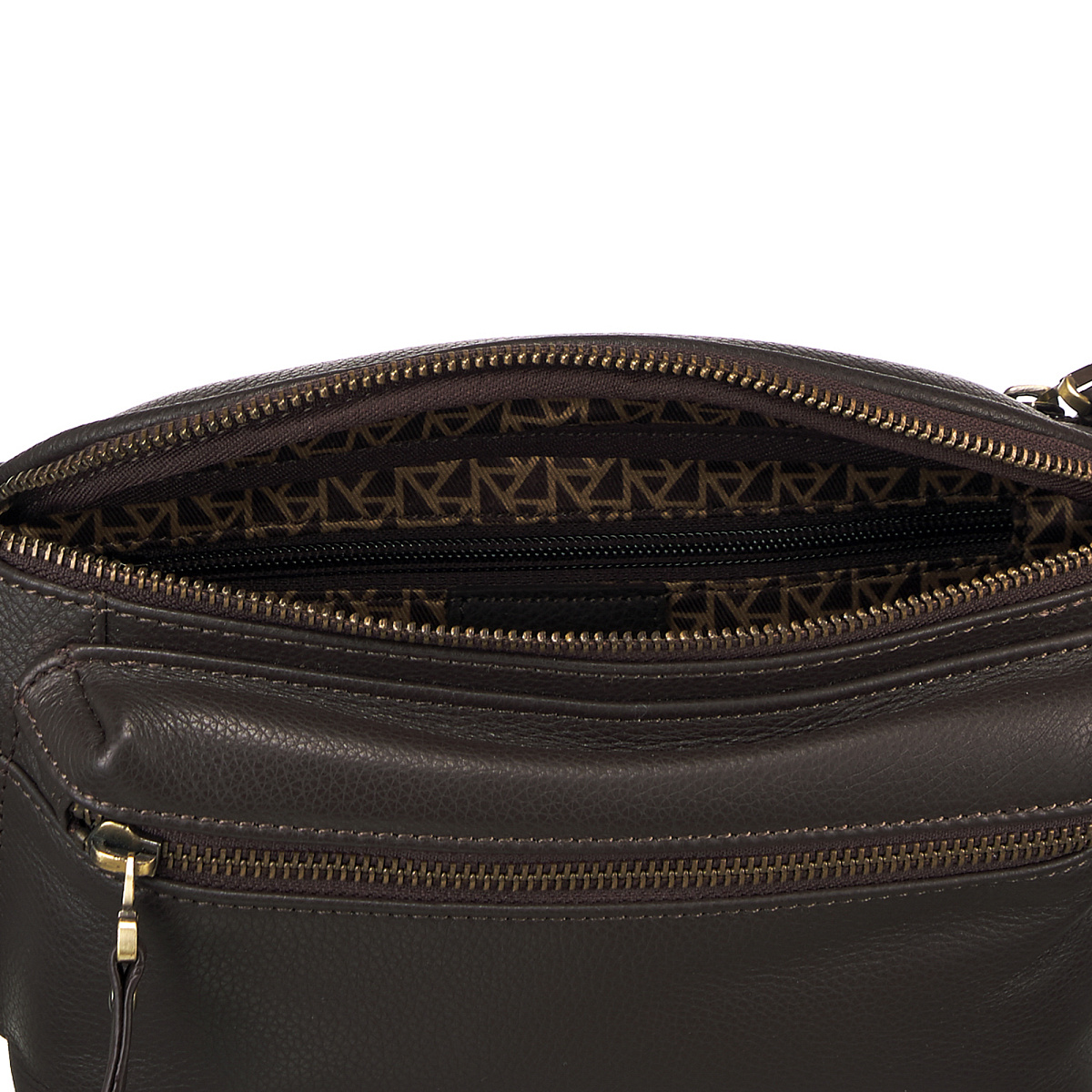 Сумка на пояс Dr. Koffer из натуральной кожи коричневая