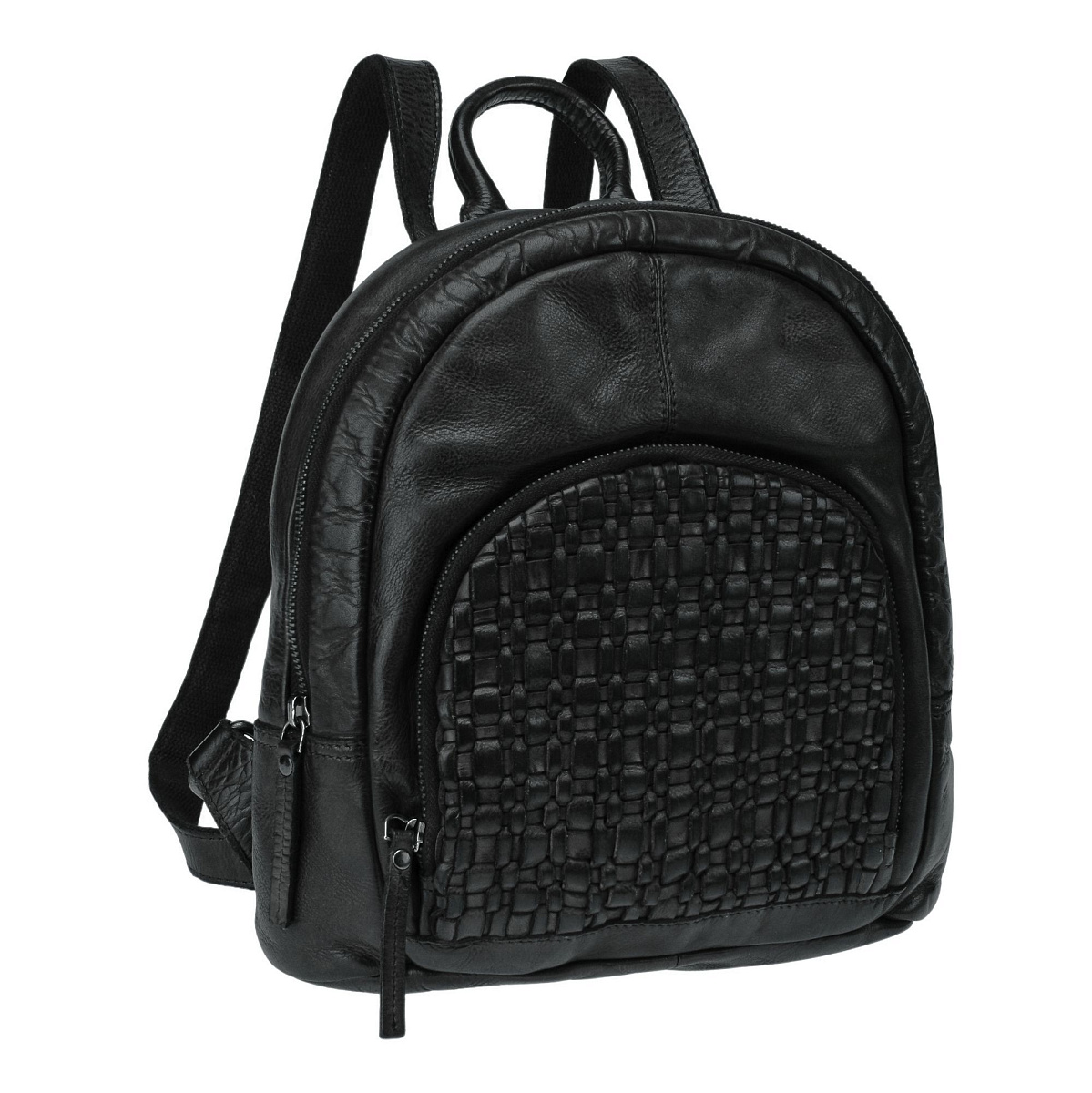 Рюкзак Dr.Koffer из натуральной кожи черный