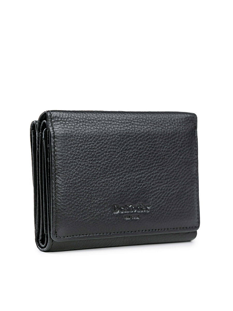 Портмоне Dr.Koffer из натуральной кожи черное