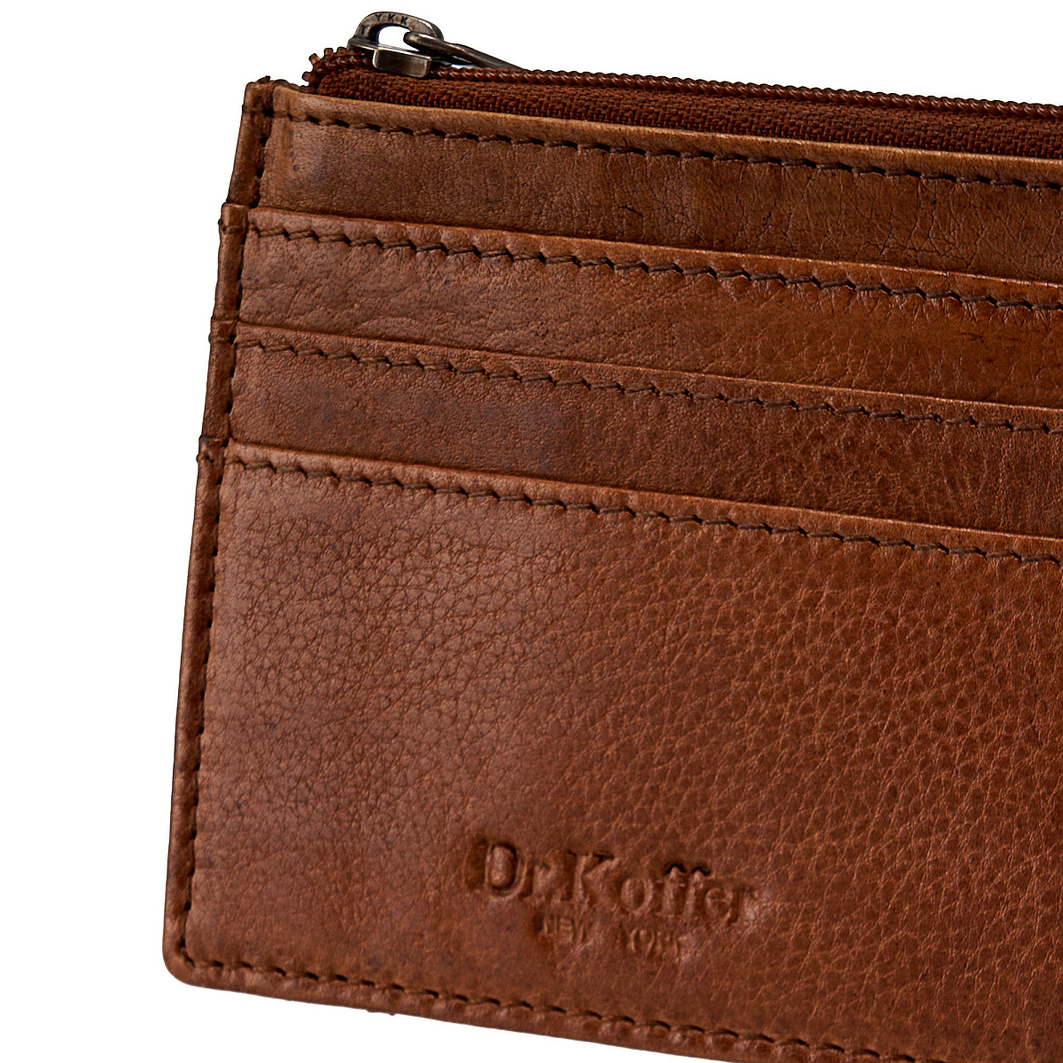 Кредитница Dr.Koffer из натуральной кожи коричневая