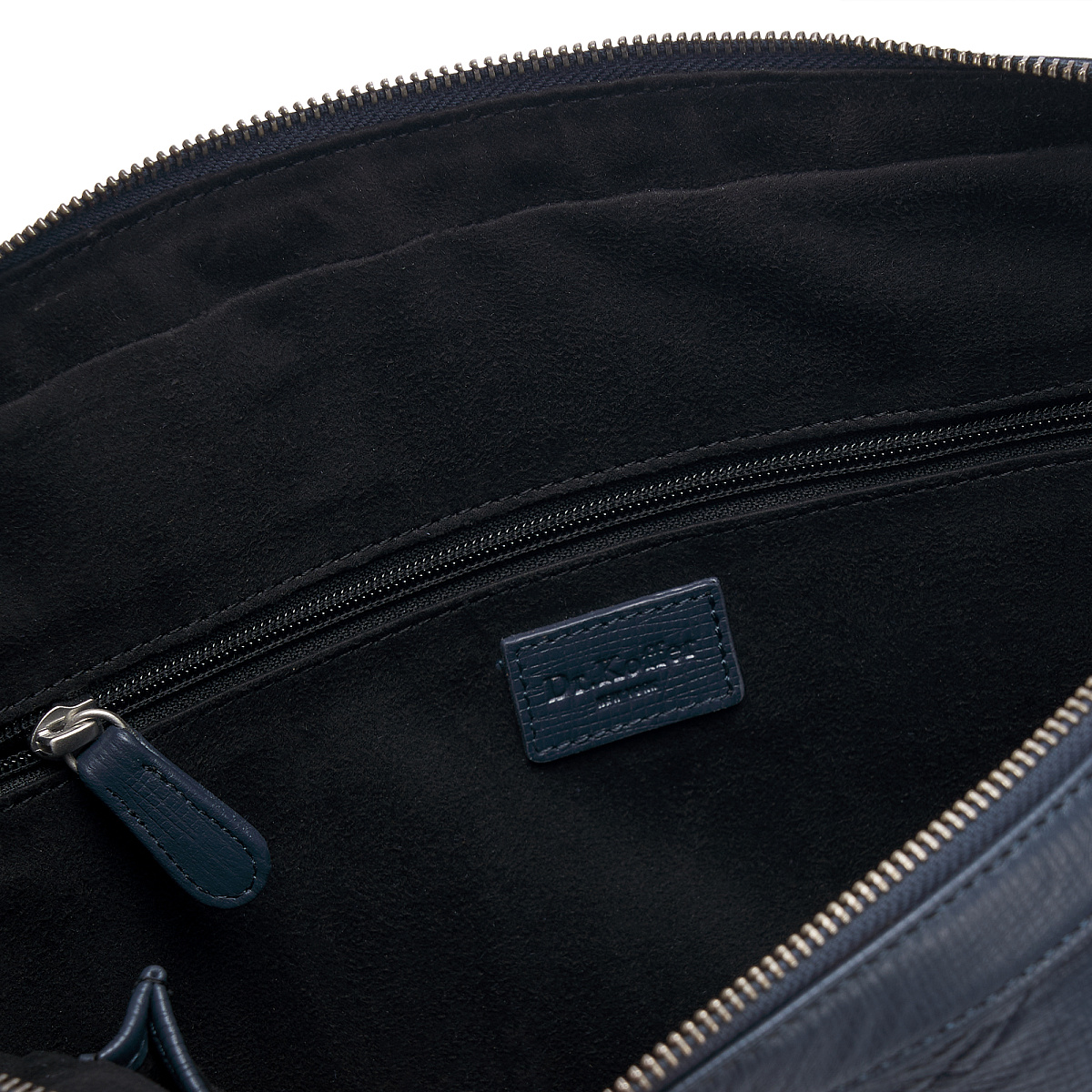 Деловая сумка Dr.Koffer из натуральной кожи синяя