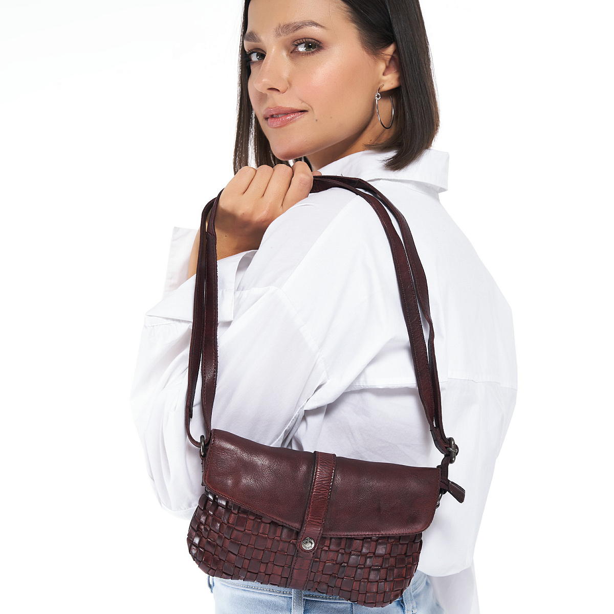 Eva бордовая сумка через плечо W620106-249-03