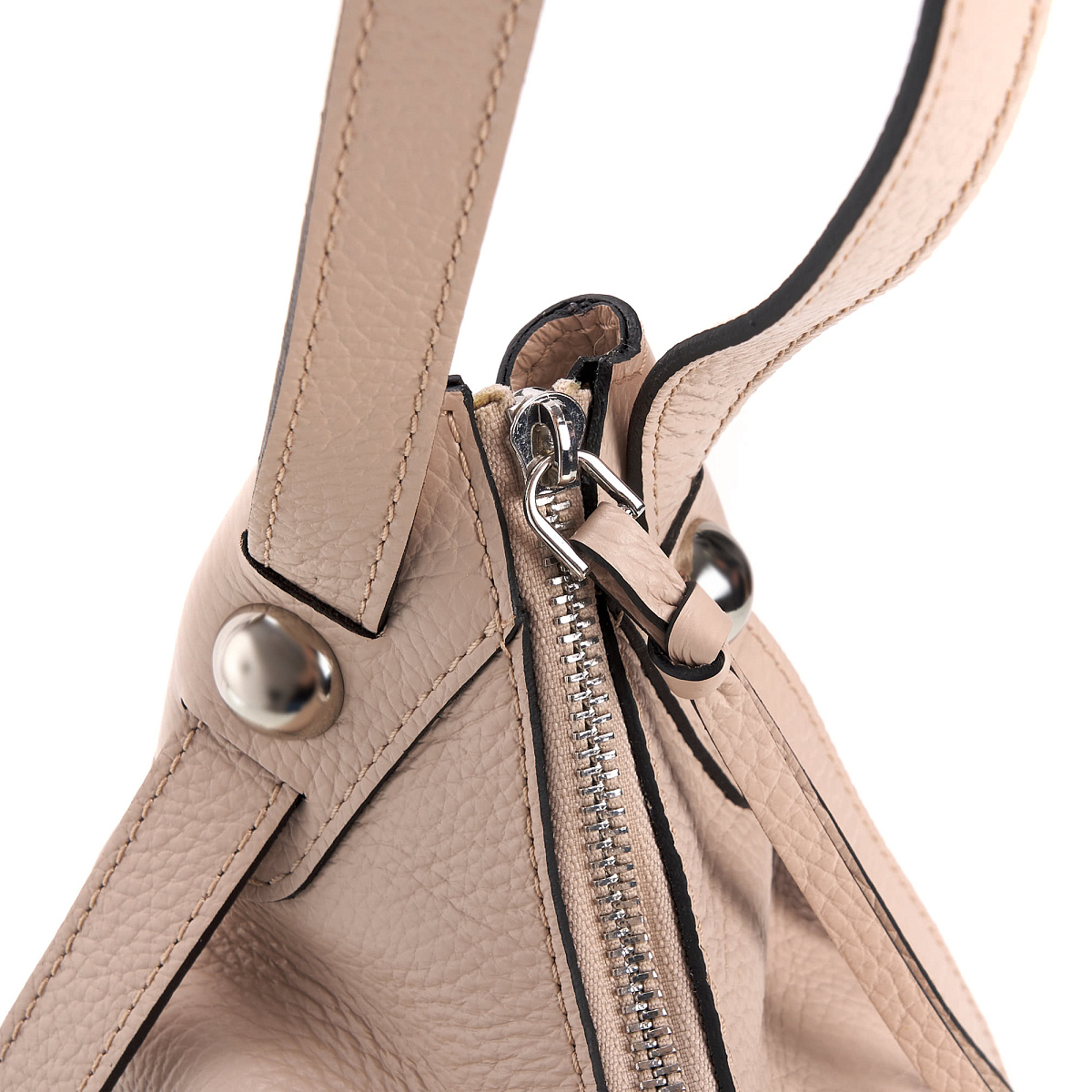 Женская сумка Dr. Koffer из натуральной кожи бежевая