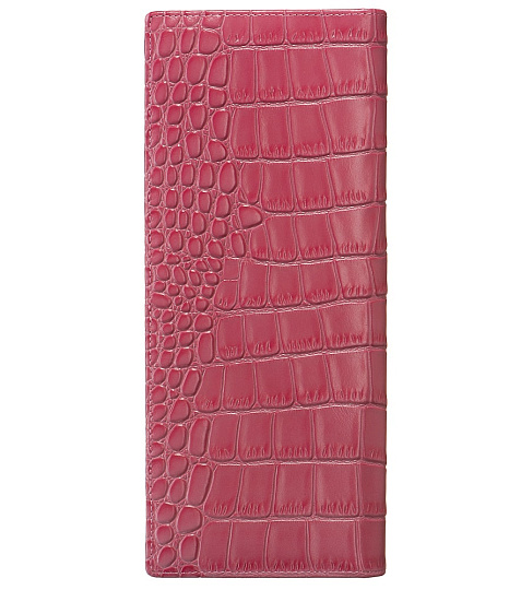 Визитница Dr.Koffer из натуральной кожи розовая