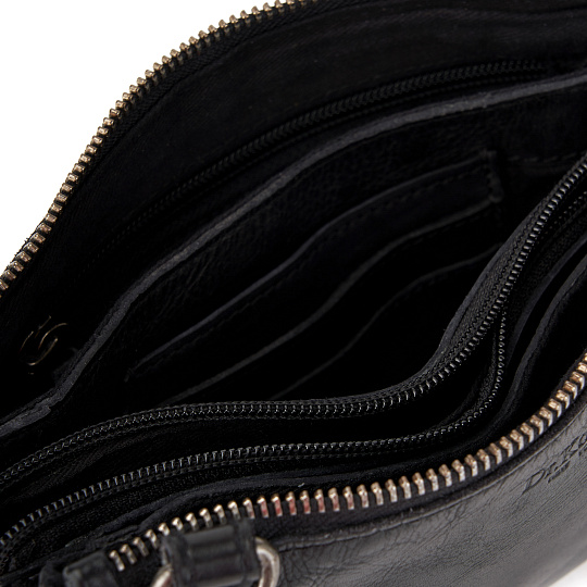 Сумка через плечо Dr.Koffer из натуральной кожи черная