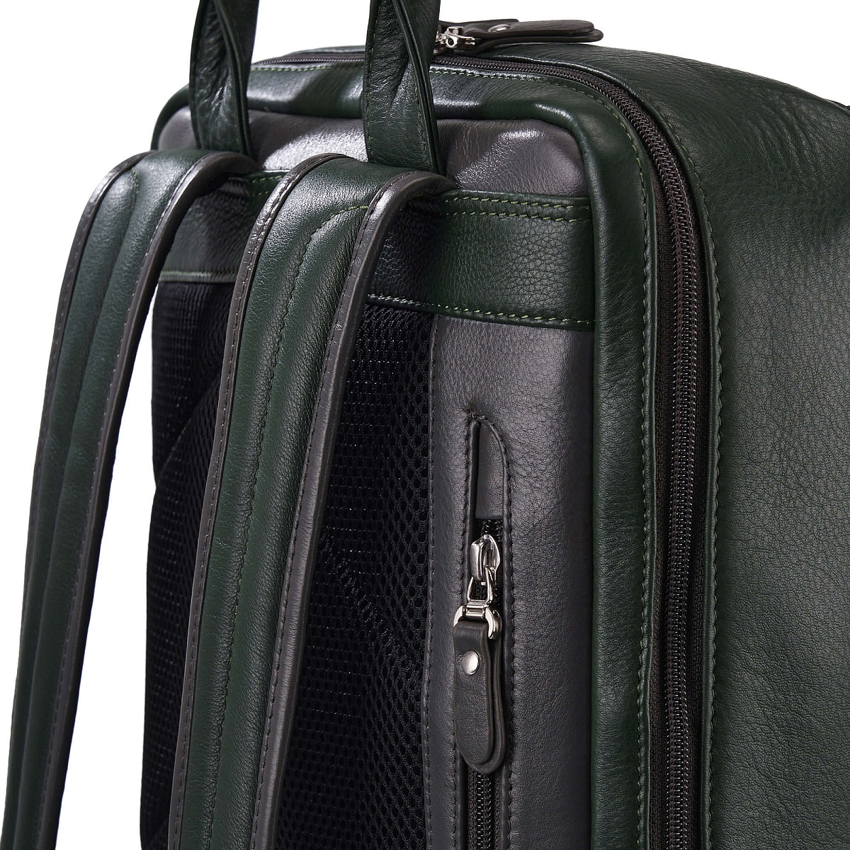 Рюкзак Dr.Koffer из натуральной кожи зеленый