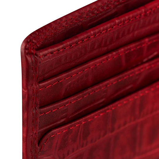 Портмоне Dr.Koffer из натуральной кожи красное