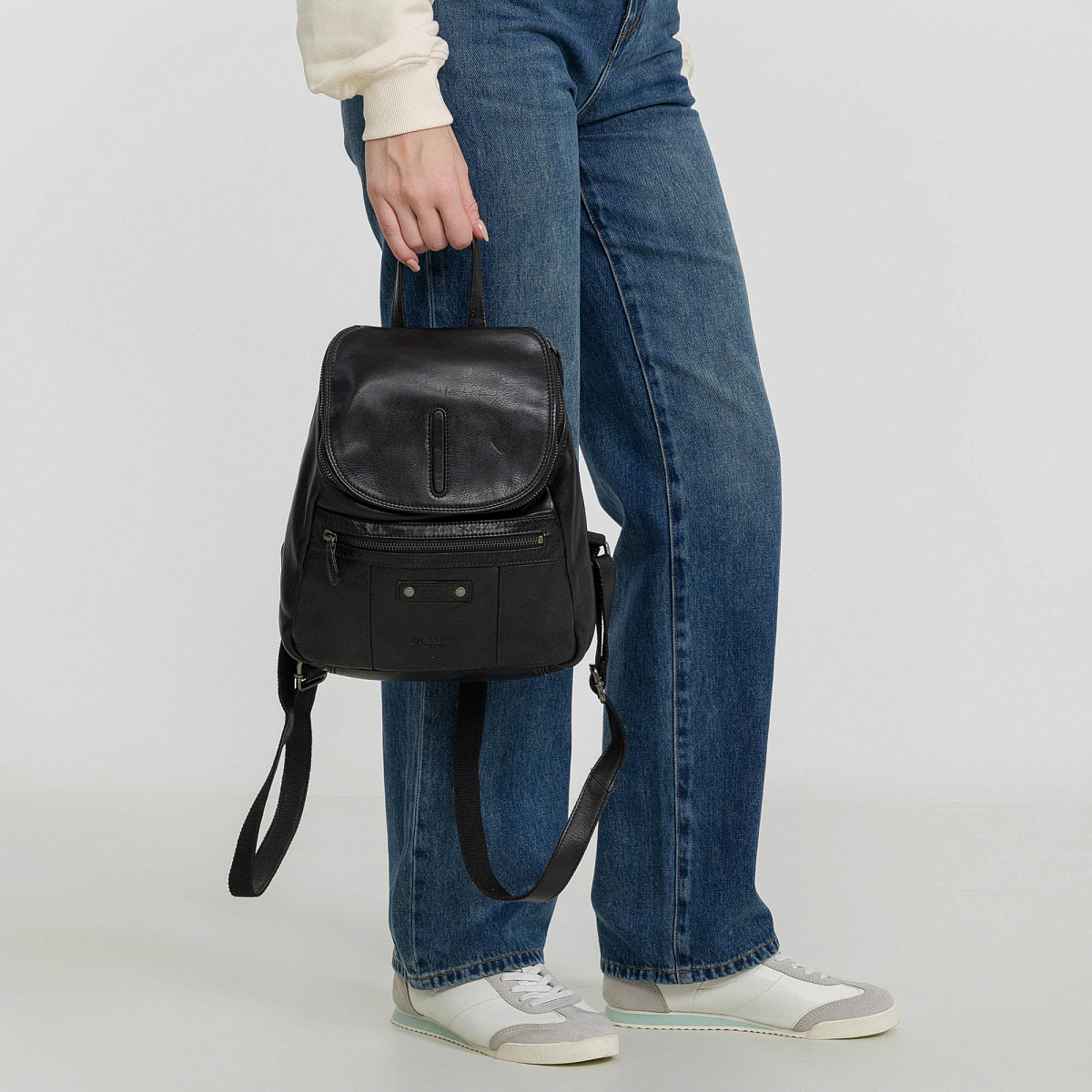 Рюкзак Dr.Koffer из натуральной кожи черный