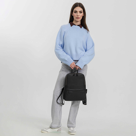 Рюкзак Dr.Koffer из натуральной кожи черный