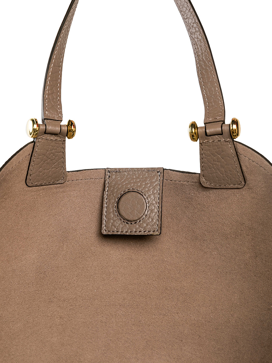 Женская сумка Dr. Koffer из натуральной кожи коричневая