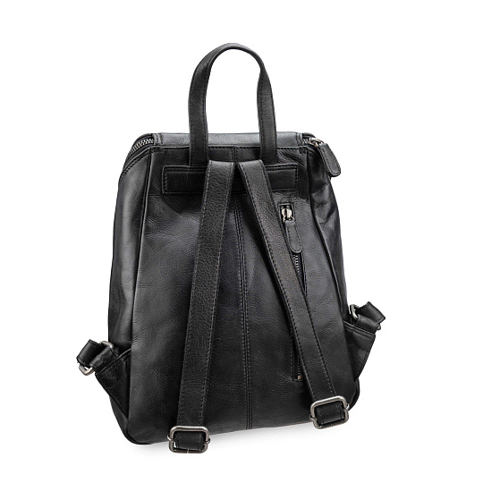 Рюкзак Dr.Koffer из натуральной кожи черный