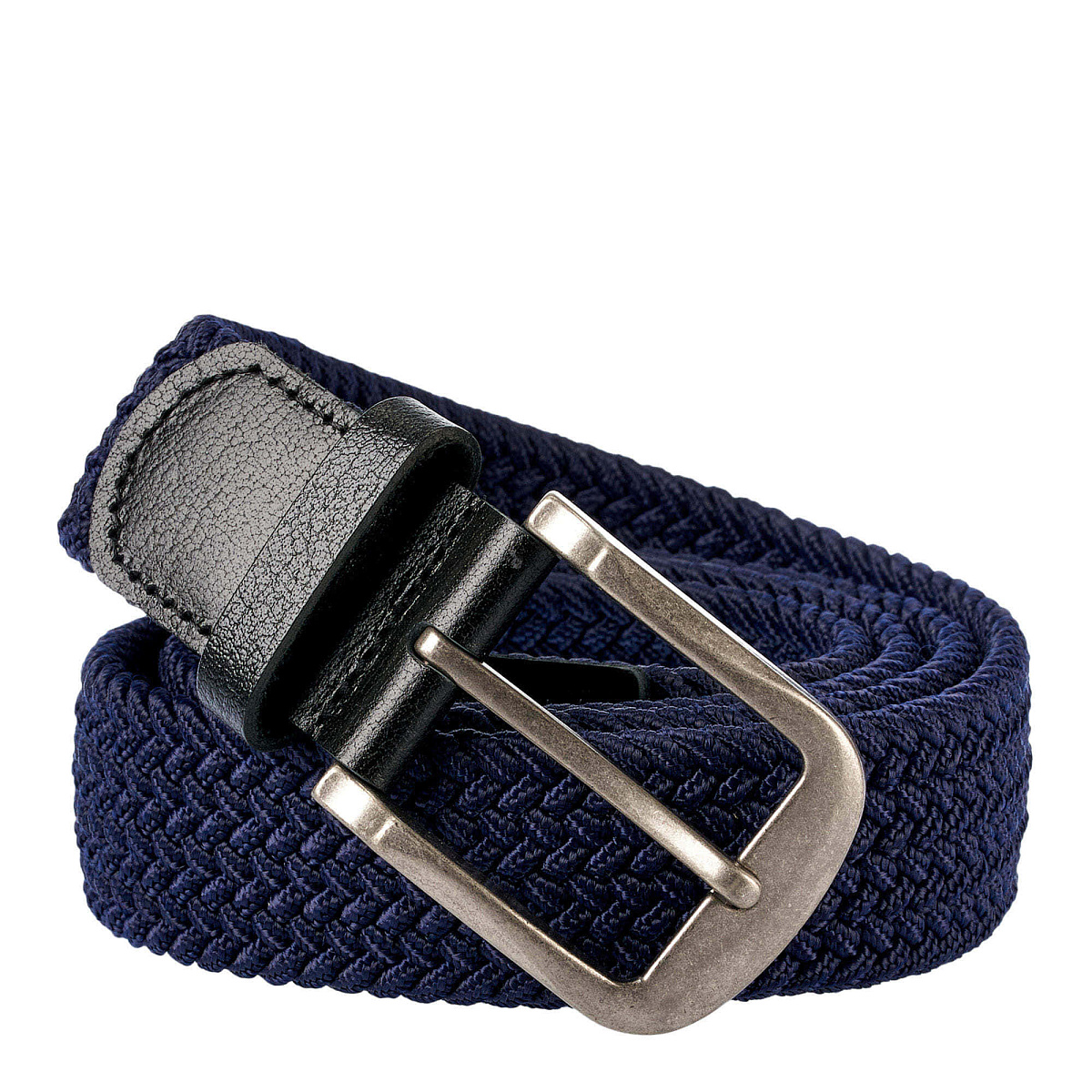 Ремень Dr.Koffer из натуральной кожи и текстиля синий