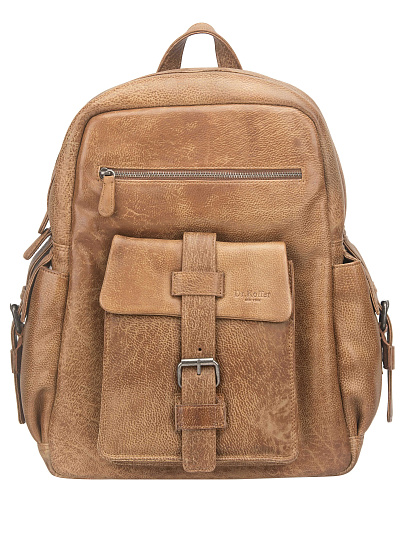 Рюкзак Dr. Koffer из натуральной кожи коричневый