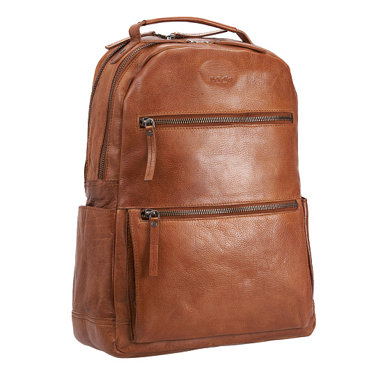 Рюкзак Dr.Koffer из натуральной кожи светло-коричневый