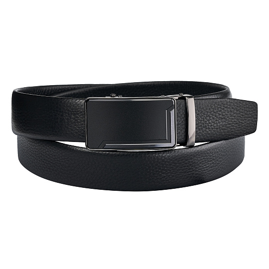 Ремень Dr. Koffer из натуральной кожи черный
