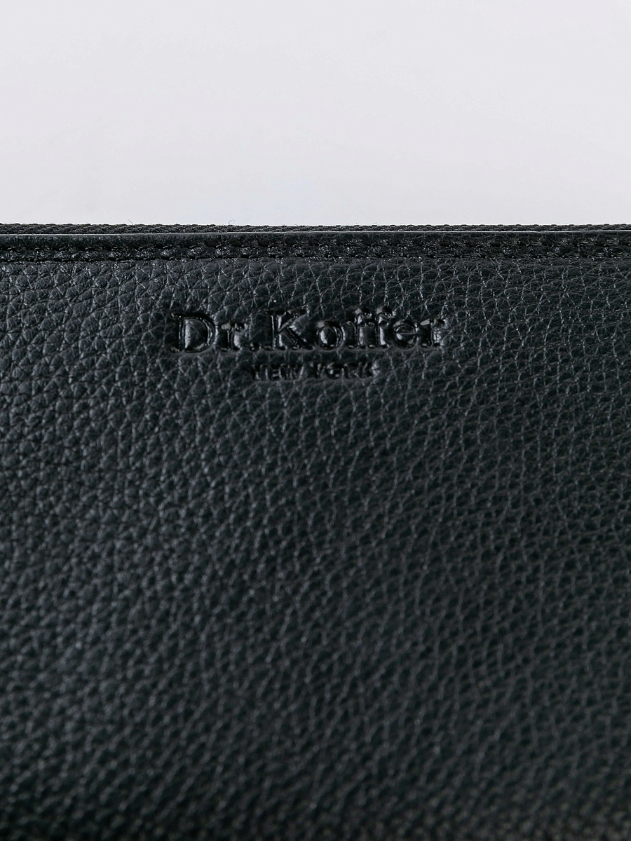 Портмоне Dr.Koffer из натуральной кожи черное