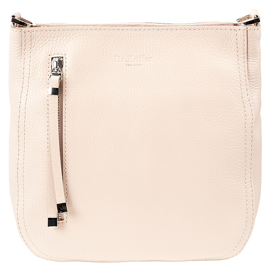 Женская сумка Dr. Koffer из натуральной кожи бежевая