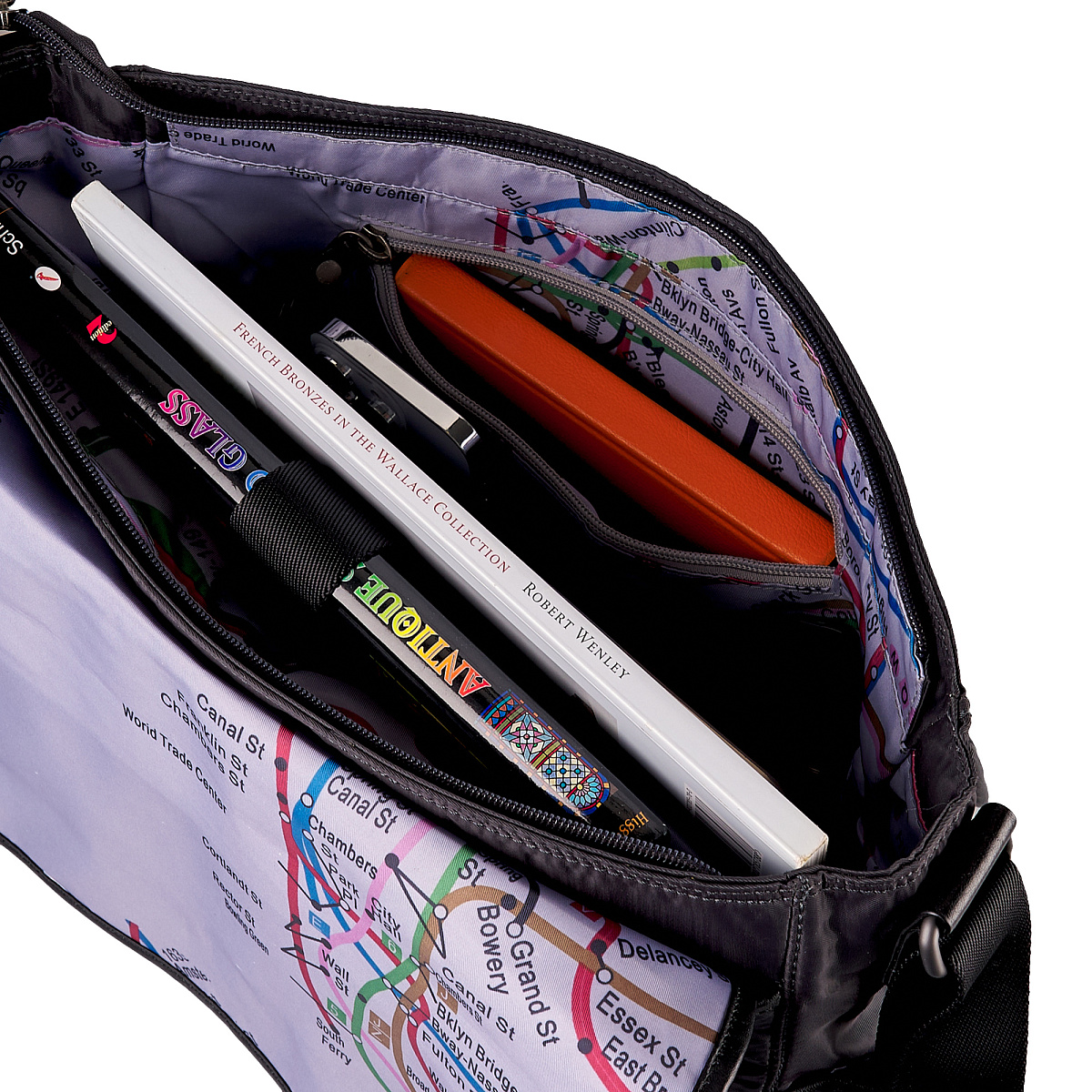 Сумка через плечо Dr.Koffer из нейлона и натуральной кожи