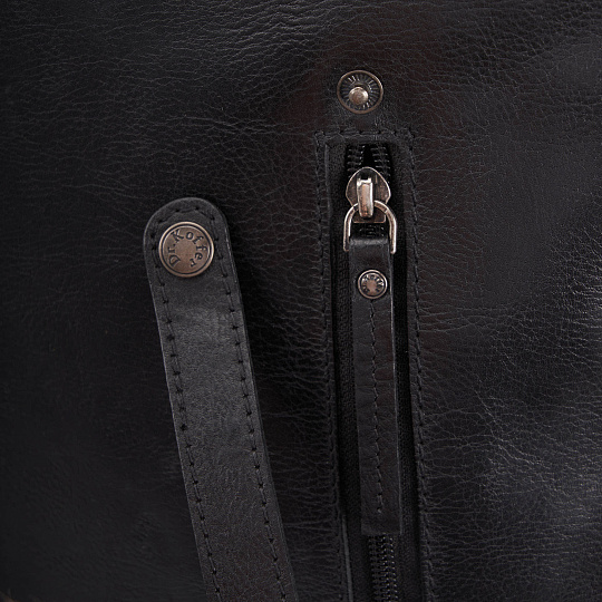 Рюкзак Dr.Koffer из натуральной кожи черный