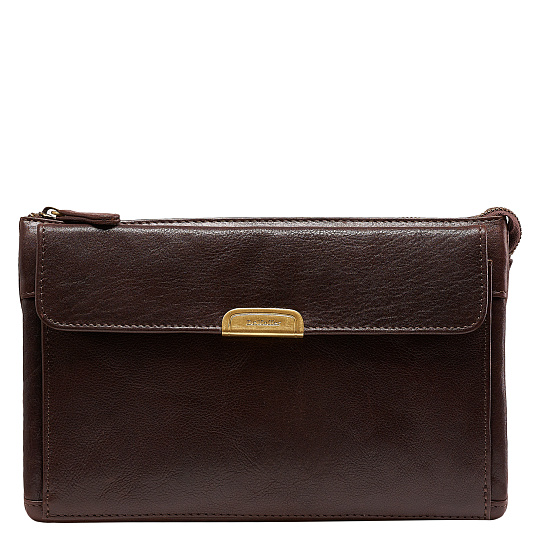 Сумка барсетка из натуральной кожи Dr. Koffer коричневая