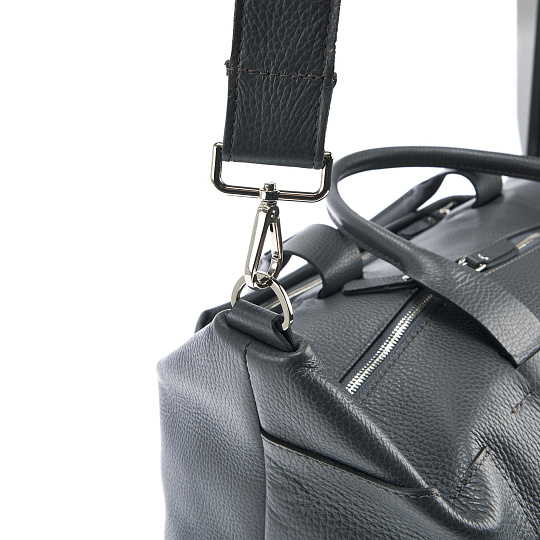 Сумка дорожная Dr. Koffer из натуральной кожи синяя