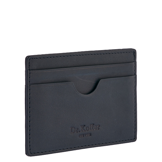 Кредитница Dr.Koffer из натуральной кожи синяя
