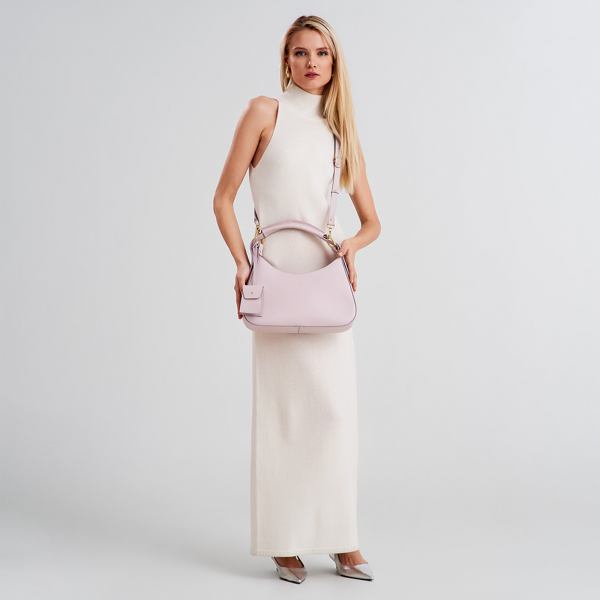 Женская сумка Dr. Koffer из натуральной кожи розовая