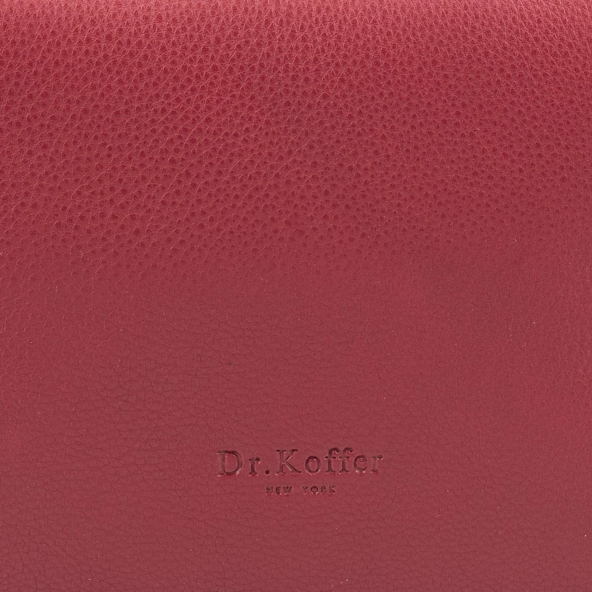 Сумка через плечо Dr.Koffer из натуральной кожи красная