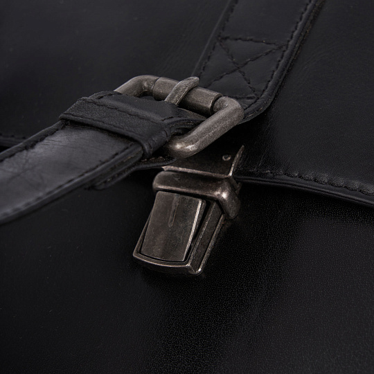 Рюкзак Dr.Koffer из натуральной кожи черный